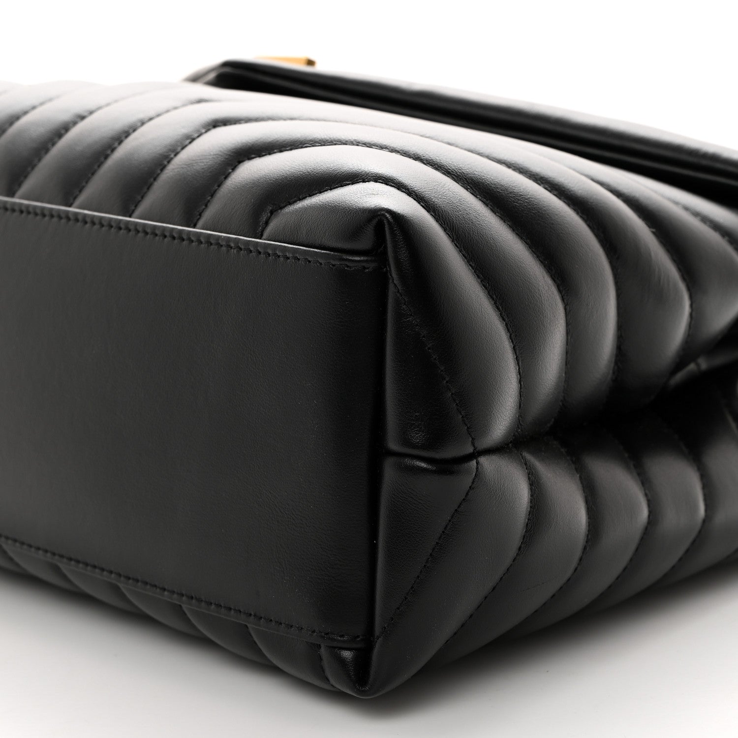 Saint Laurent Calfskin Y Quilted Monogram Medium Loulou Chain Satchel Black 11 of 11