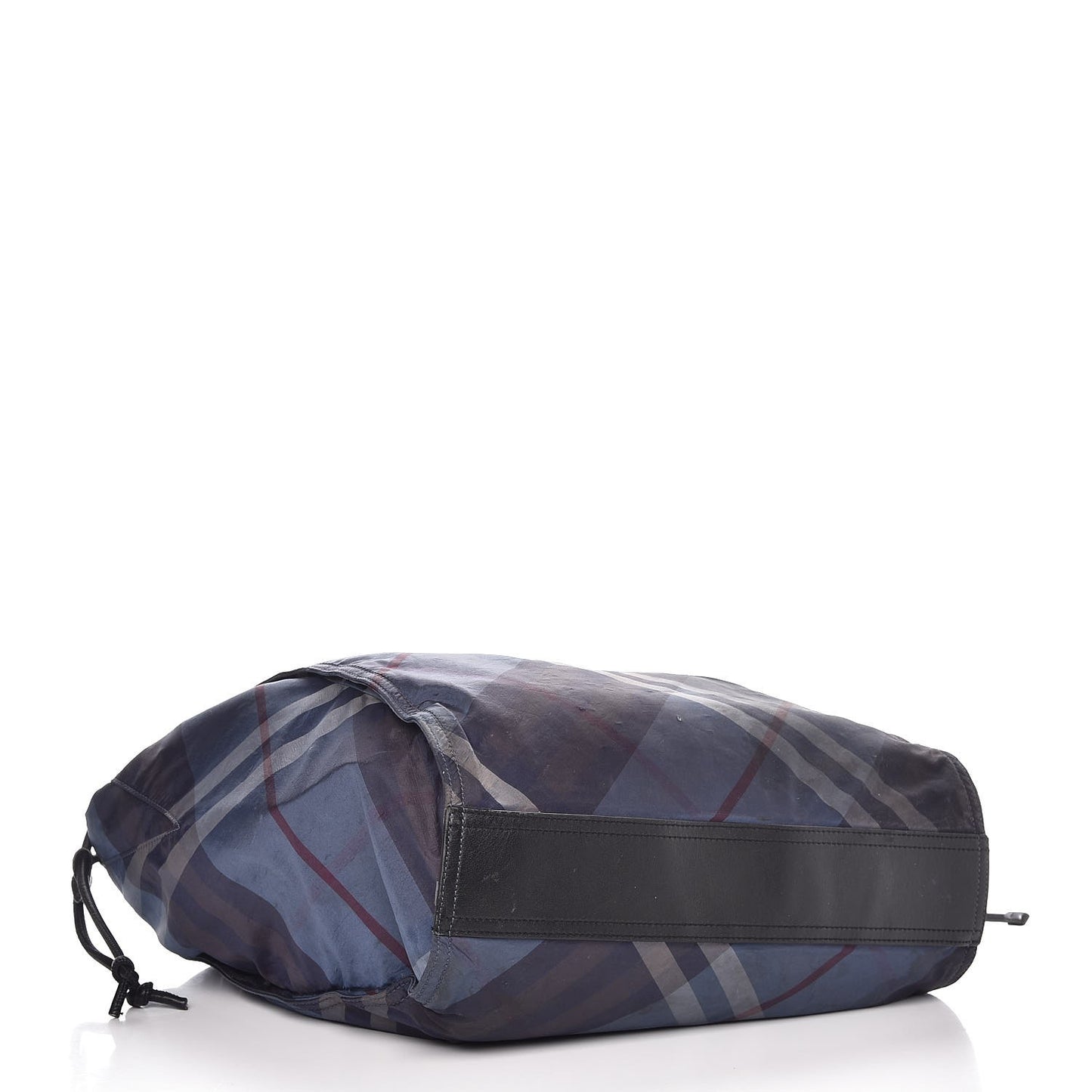Nylon Nova Check Buckleigh Packable Tote Navy Blue