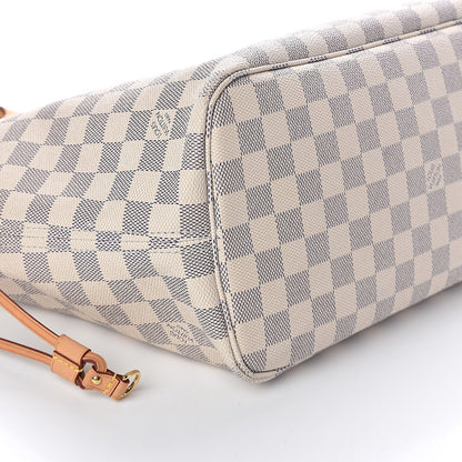 Louis Vuitton Damier Azur Neo Neverfull MM Rose Ballerine 10 of 10