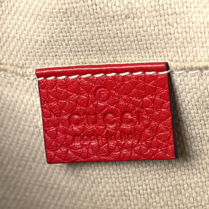 Gucci Pebbled Calfskin Small Soho Disco Bag Tabasco Red 6 of 12