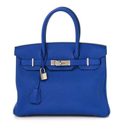 Hermes Togo Birkin 30 Bleu Royal 1 of 12