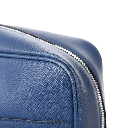 Prada Saffiano Travel Briefcase Bluette 12 of 18