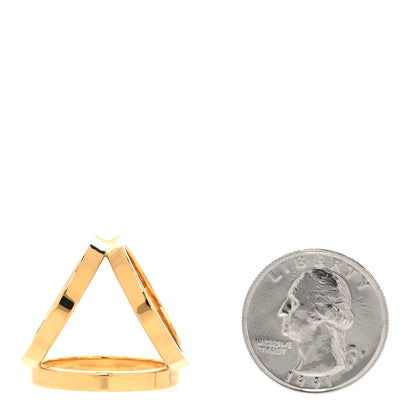 Hermes Permabrass Gold Plated Trio Scarf Ring 2 of 4