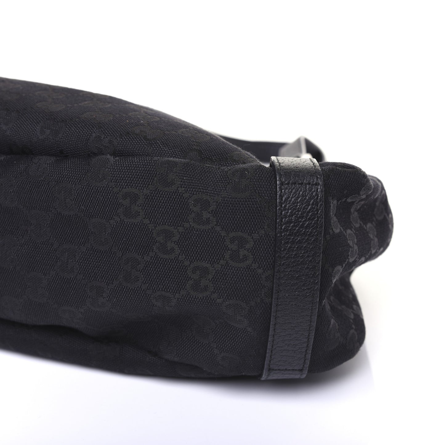 Monogram Medium Abbey Shoulder Bag Black