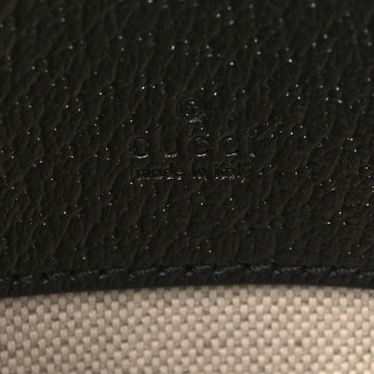 Gucci Jacquard Black Denim GG Monogram Textured Dollar Calfskin Mini Jackie 1961 Hobo Black Ivory 5 of 9