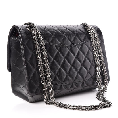 Chanel Aged Calfskin Quilted 2.55 Reissue 225 Flap Black 3 of 10