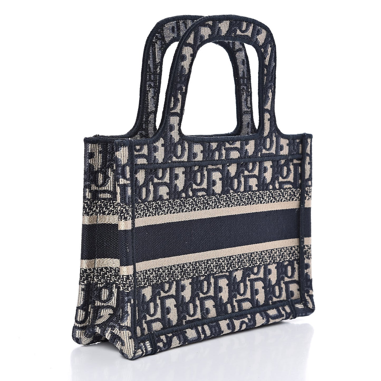 Oblique Mini Book Tote Blue Multicolor