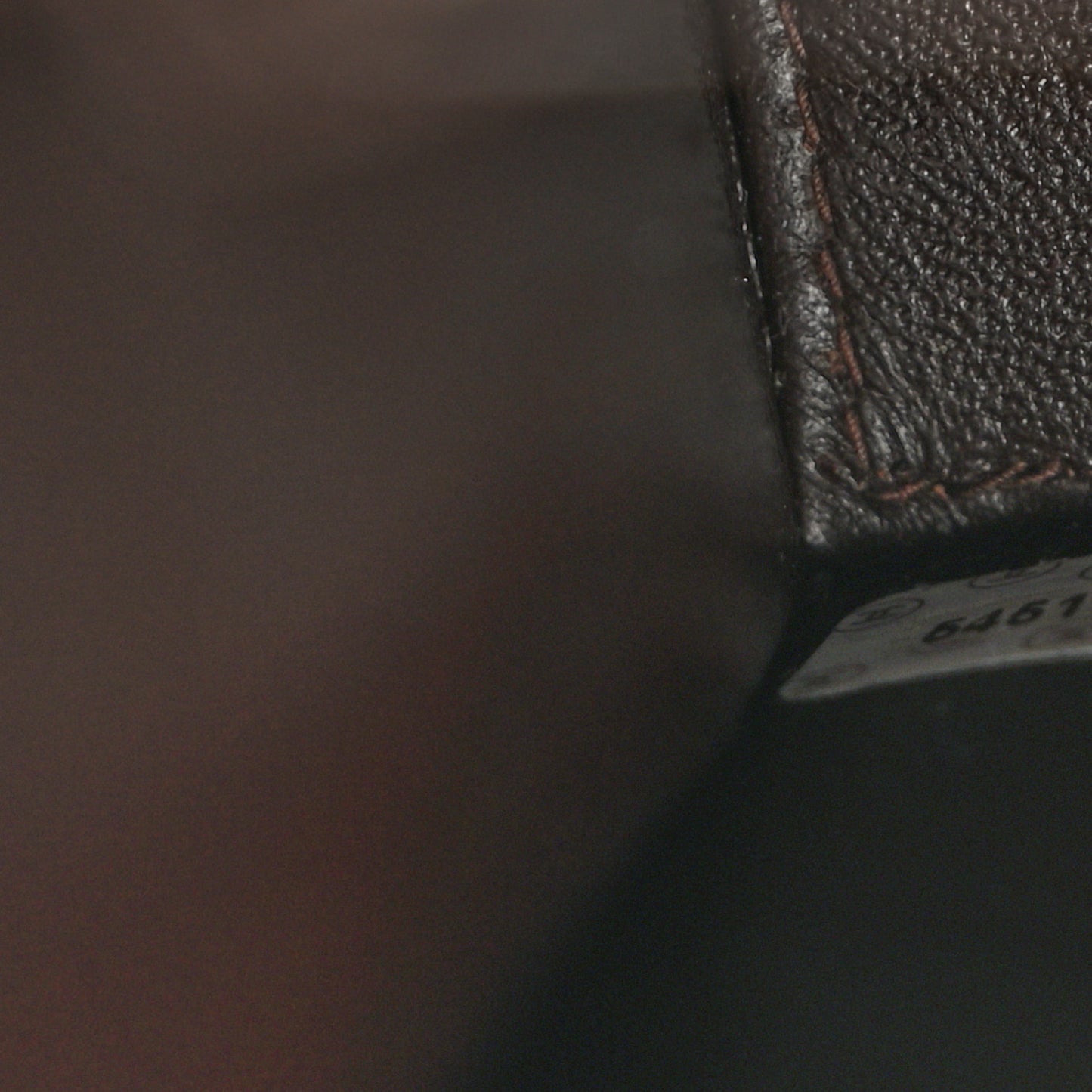 Caviar Diamond Stitched Flap Shoulder Bag Dark Brown