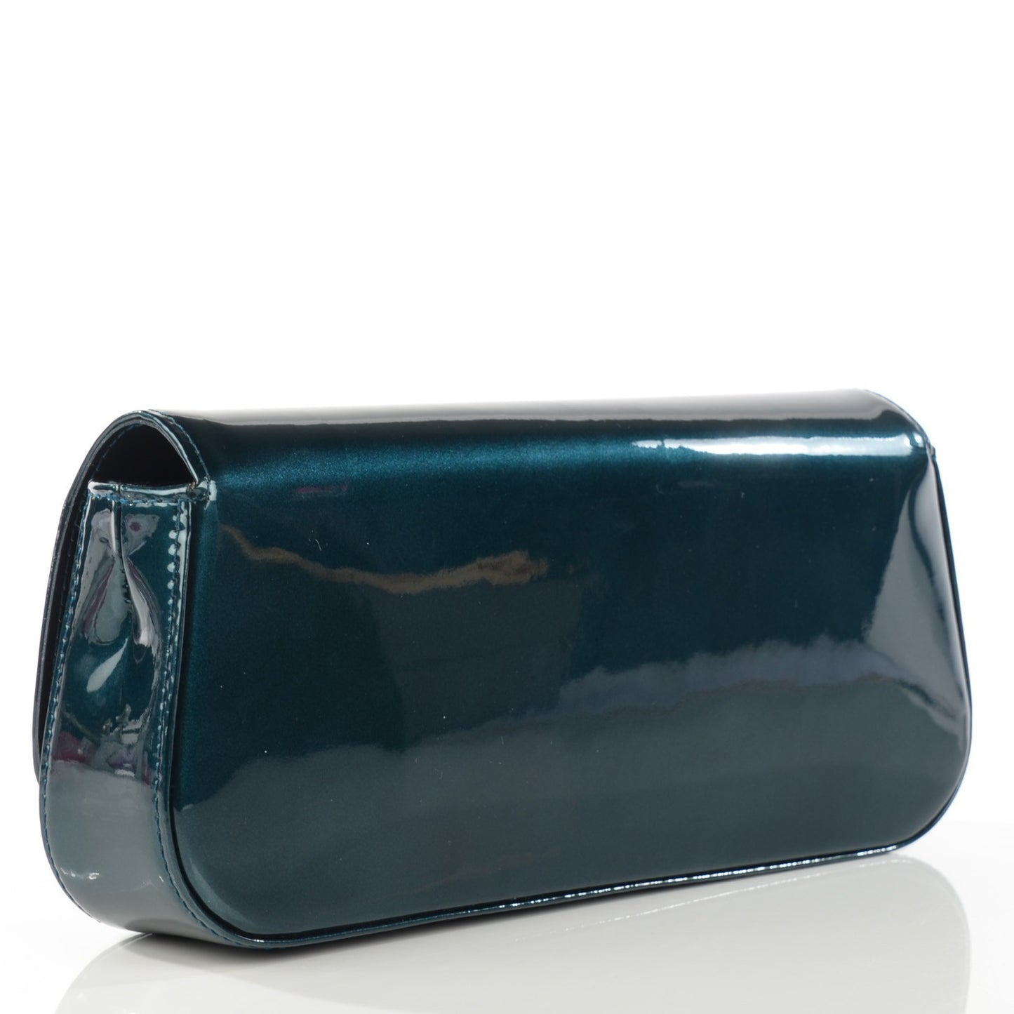 Patent Sobe Clutch Blue Nuit