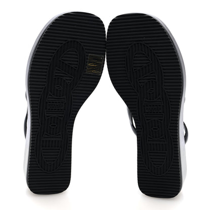 Hermes Nappa Gipsy Sandals 38 Black 6 of 9