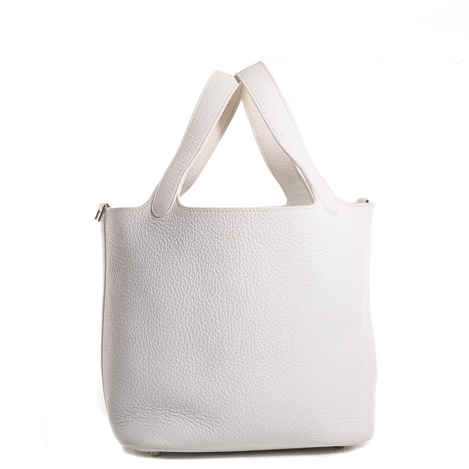 Hermes Taurillon Clemence Picotin PM White 1 of 8