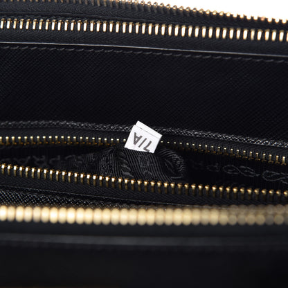 Prada Saffiano Medium Galleria Double Zip Tote Black 7 of 7