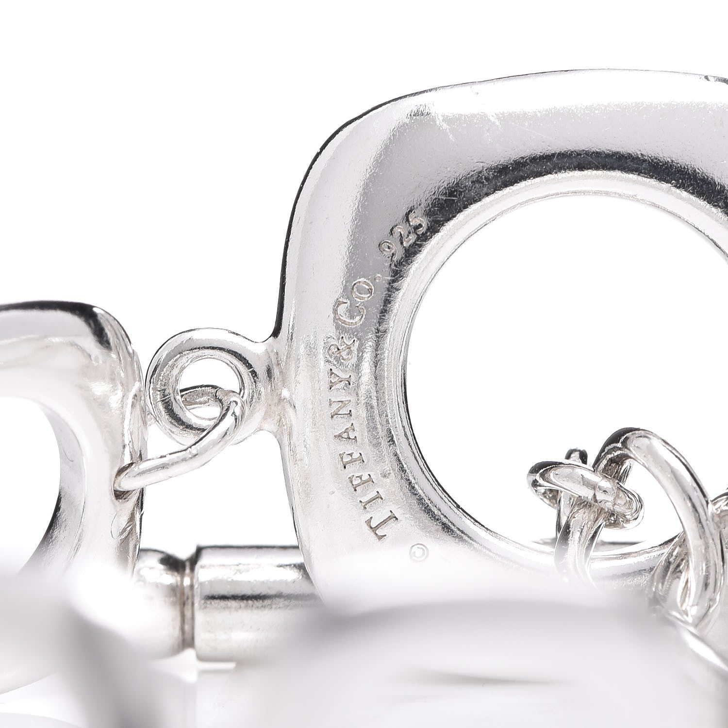 Tiffany Sterling Silver Cushion Link Toggle Bracelet 4 of 4