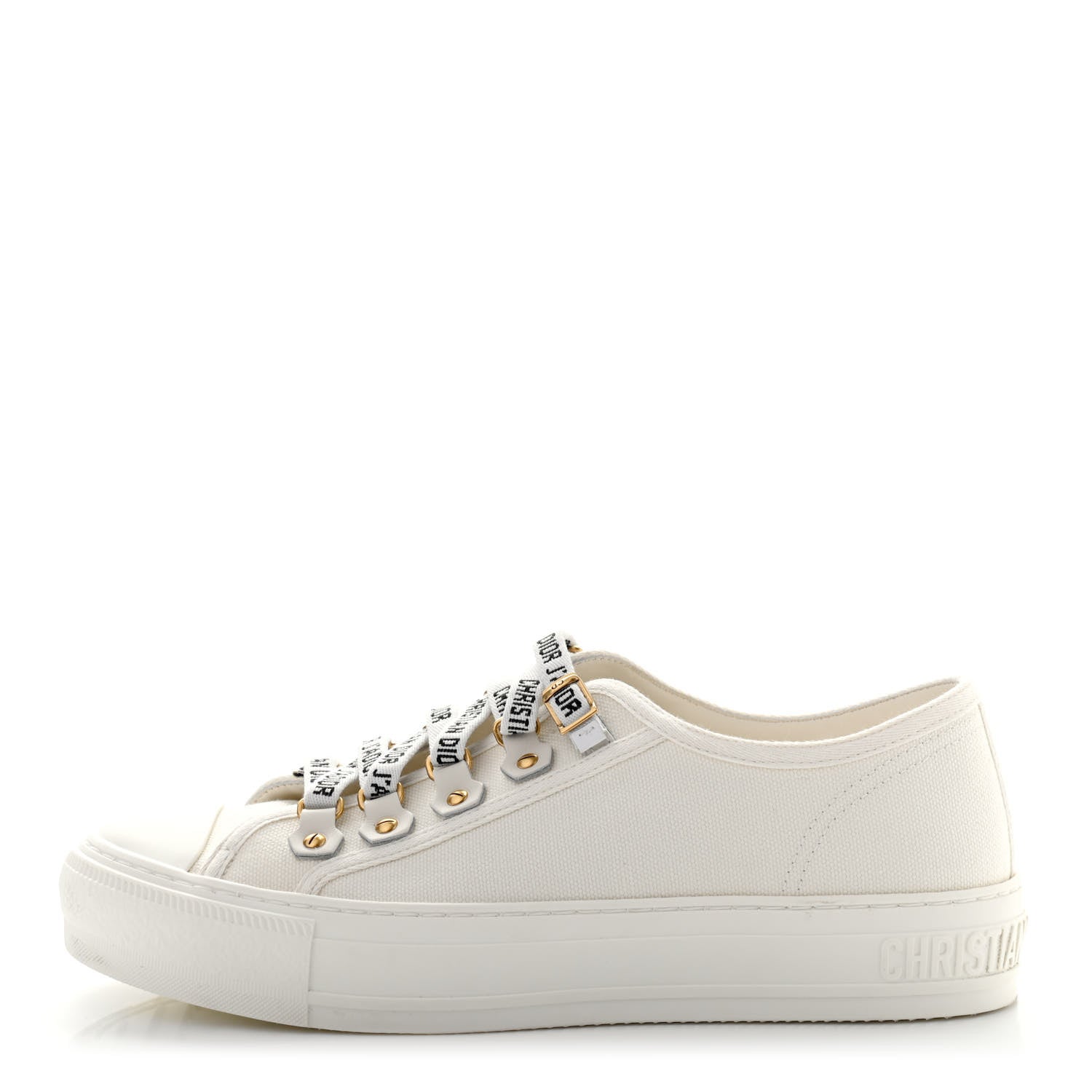 Christian Dior Canvas Walk'n Dior Low Top Sneakers 37 White 1 of 8