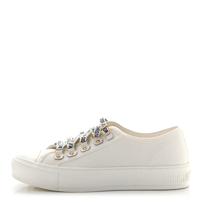 Christian Dior Canvas Walk'n Dior Low Top Sneakers 37 White 1 of 8