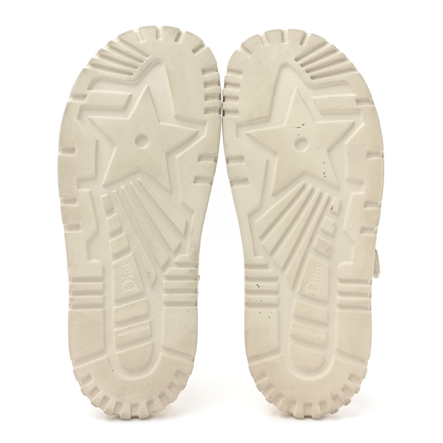 Christian Dior Technical Fabric Jacquard Dioract Sandals 40 White Gold 5 of 12