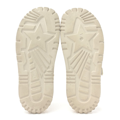 Christian Dior Technical Fabric Jacquard Dioract Sandals 40 White Gold 5 of 12