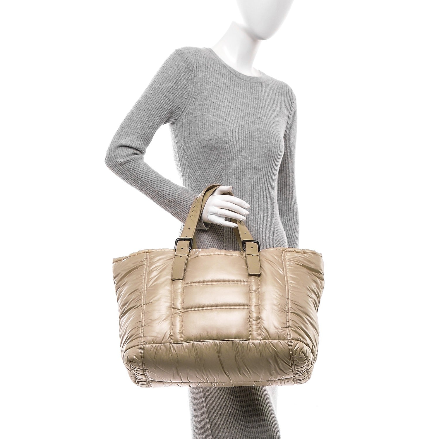 Bottega Veneta Intrecciato Spinnaker Tote Beige 2 of 6