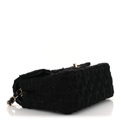Chanel Tweed Quilted Mini Rectangular Flap Black 3 of 12