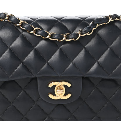 Chanel Lambskin Quilted Small Double Flap Navy 10 of 10