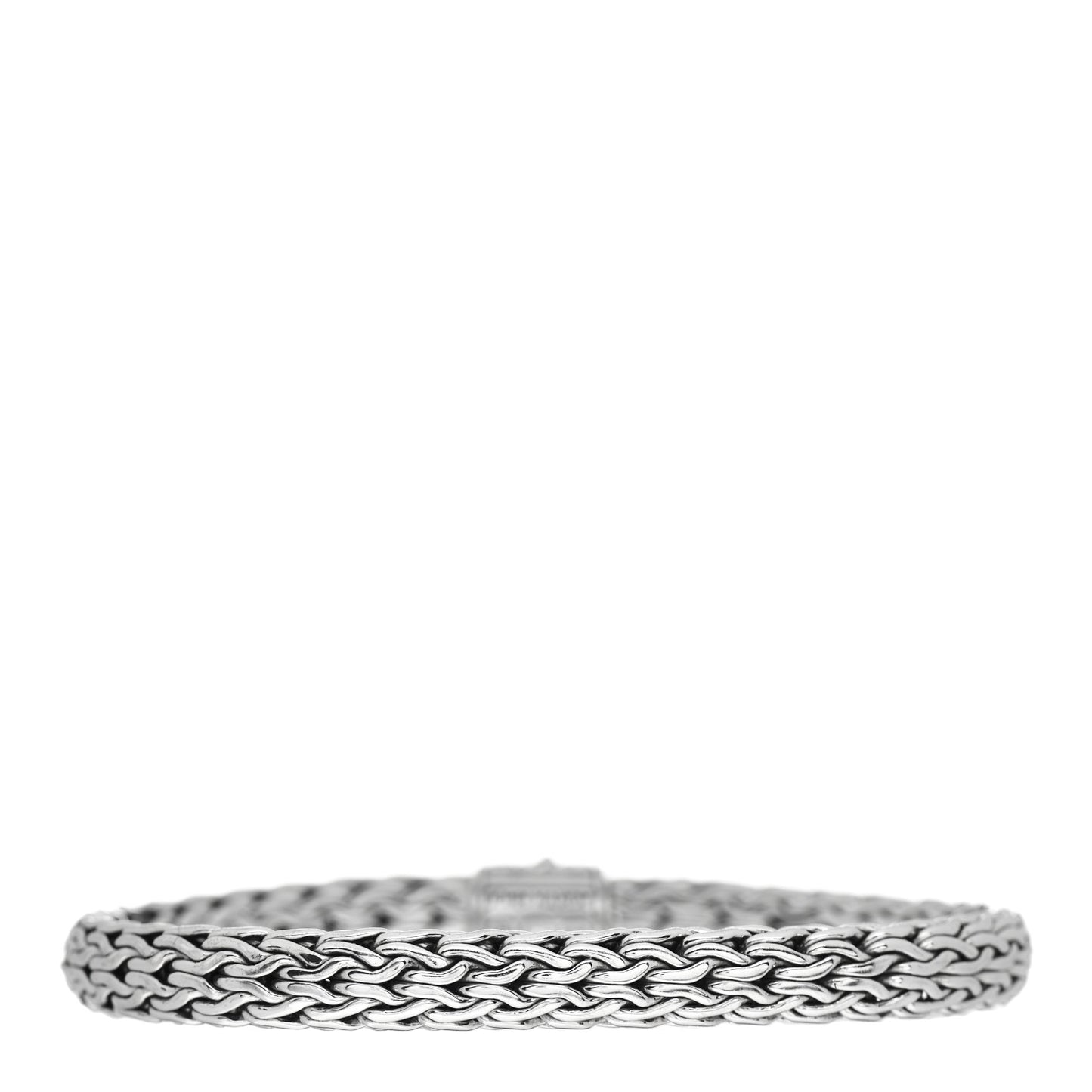 Sterling Silver Black Sapphire 7.5mm Classic Chain Bracelet