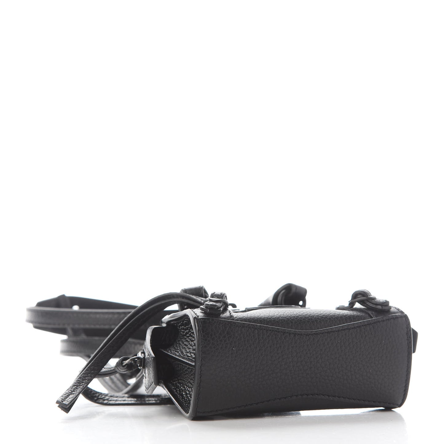Grained Calfskin Neo Classic Black Hardware Super Nano City Crossbody Black