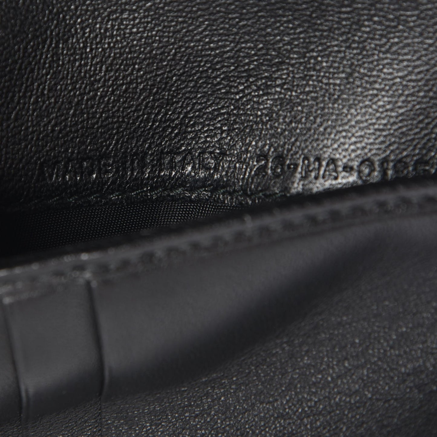 Grained Calfskin Cannage Diorama Elancee Wallet Black