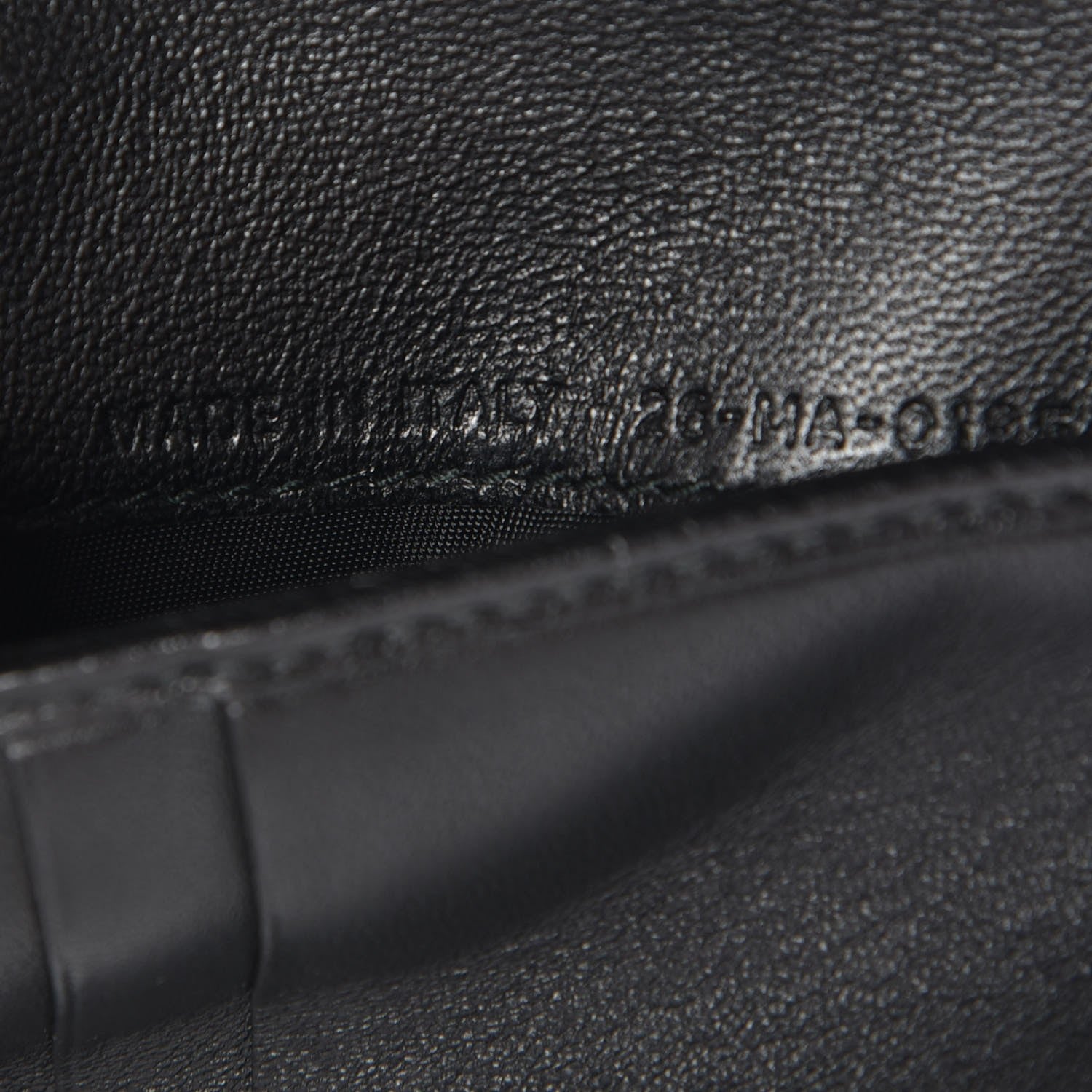 Christian Dior Grained Calfskin Cannage Diorama Elancee Wallet Black 7 of 8