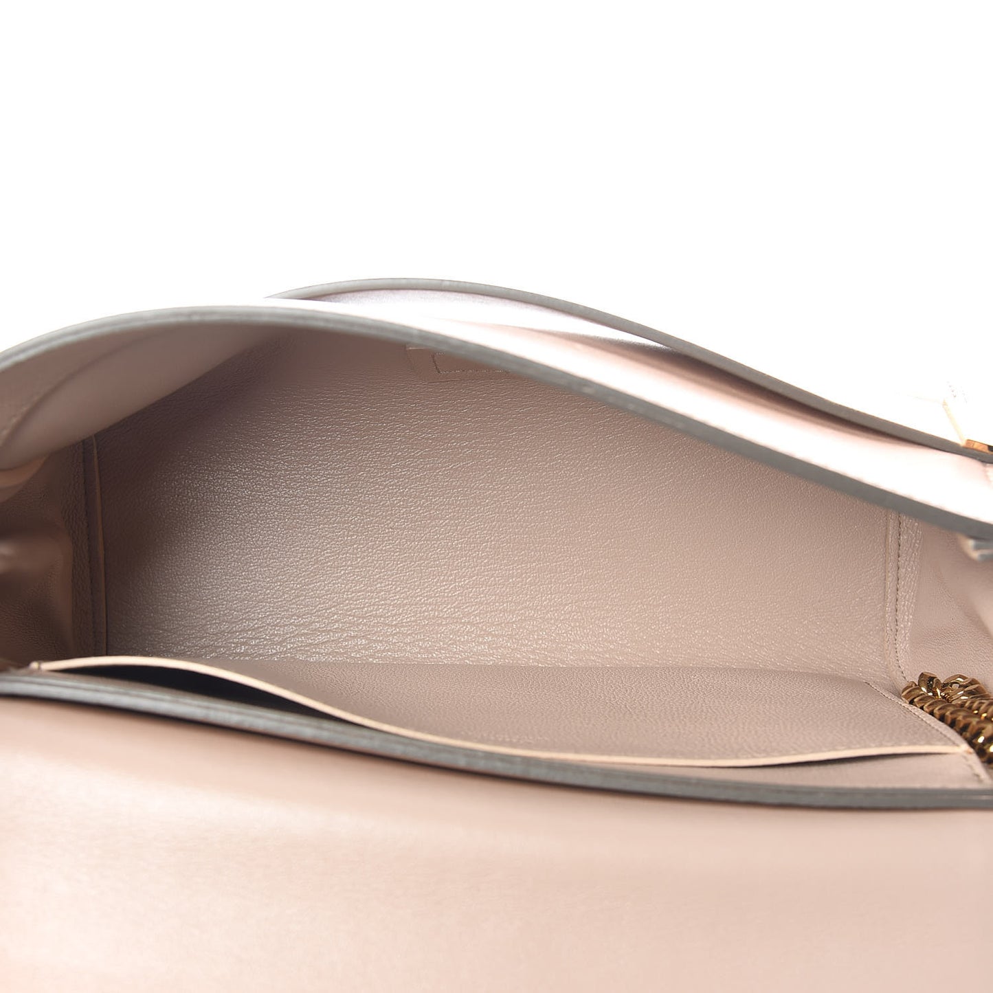 Nappa Medium Elle Chain Clutch Blush Nude