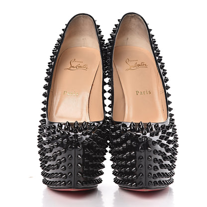 Christian Louboutin Patent Daffodile Spikes 160 Pumps 40 Black 2 of 12