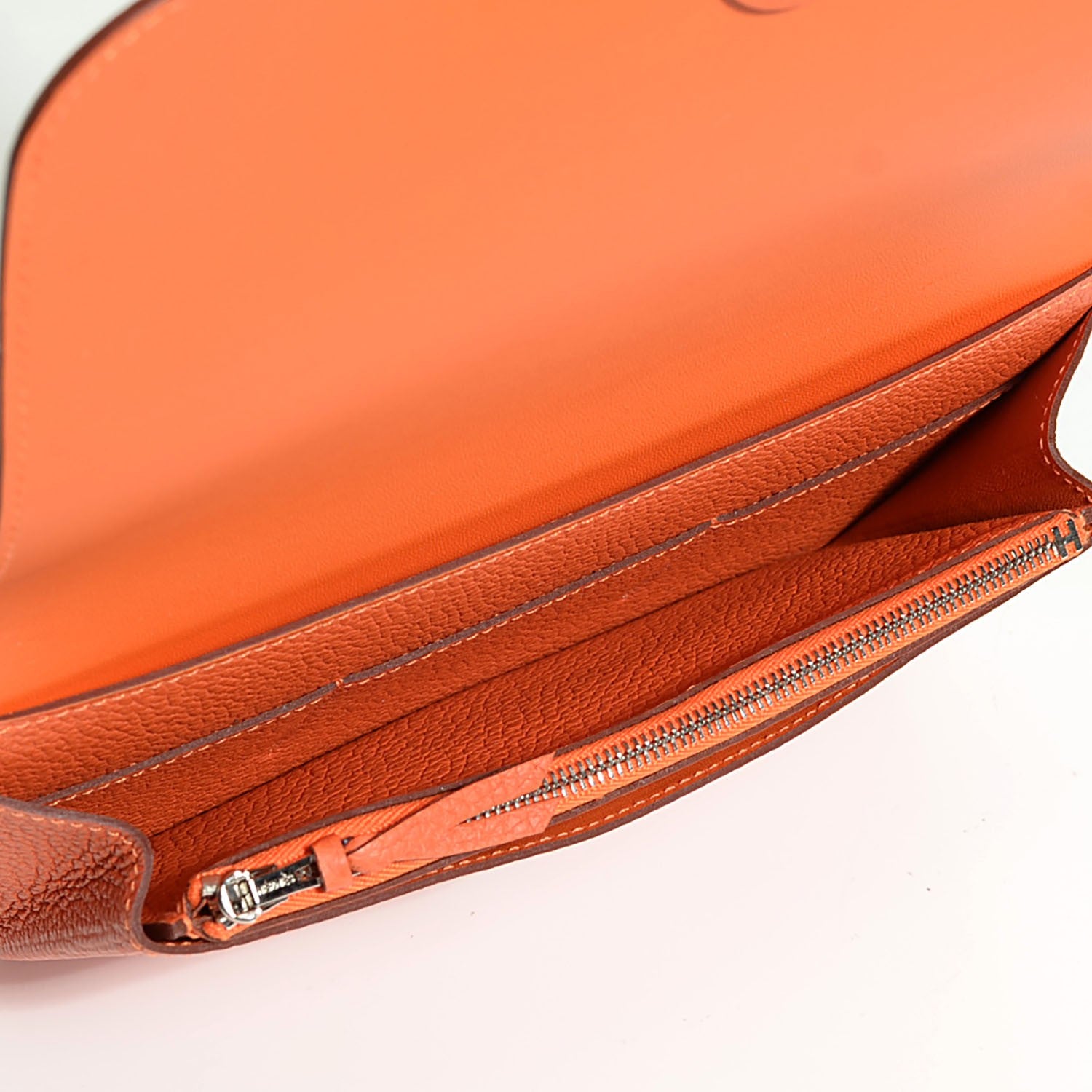 Hermes Togo Dogon Duo Wallet Orange 5 of 12