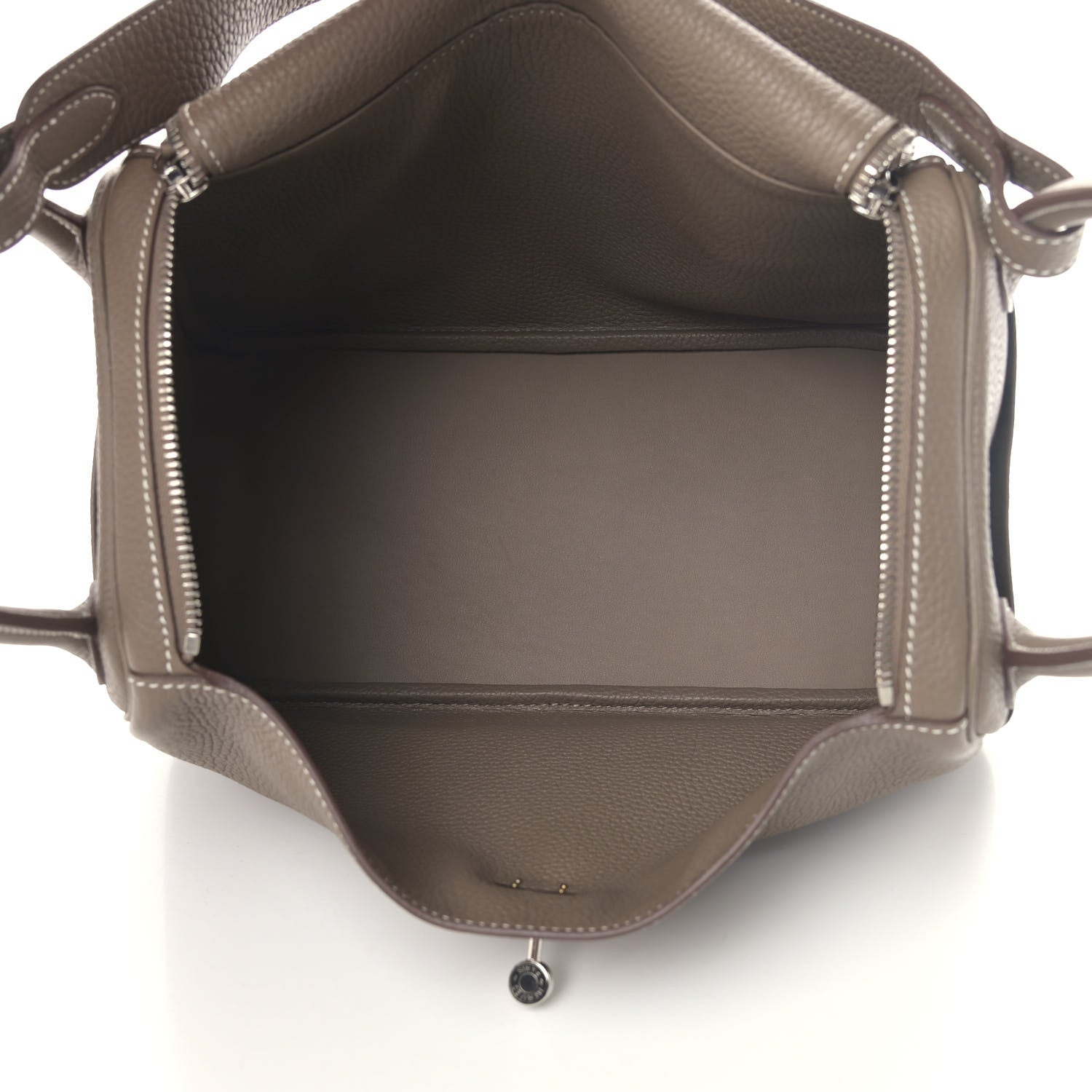 Hermes Taurillon Clemence Lindy 30 Etoupe 4 of 5