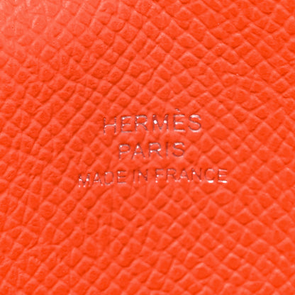 Hermes Epsom Hermesnap Wallet Orange Poppy 6 of 10