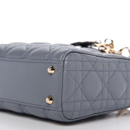 Christian Dior Lambskin Cannage Mini Lady Dior Cloud Blue 7 of 10