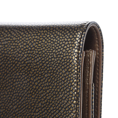 Chanel Metallic Caviar Timeless CC Wallet On Chain WOC Bronze 9 of 13