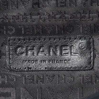 Chanel Calfskin Chocolate Bar Quilted Accordion Flap Black 7 of 12