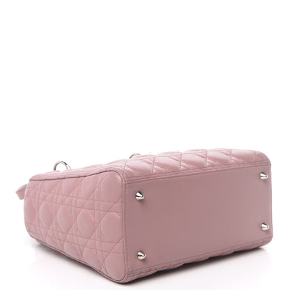 Christian Dior Lambskin Cannage Medium Lady Dior Pink 4 of 16