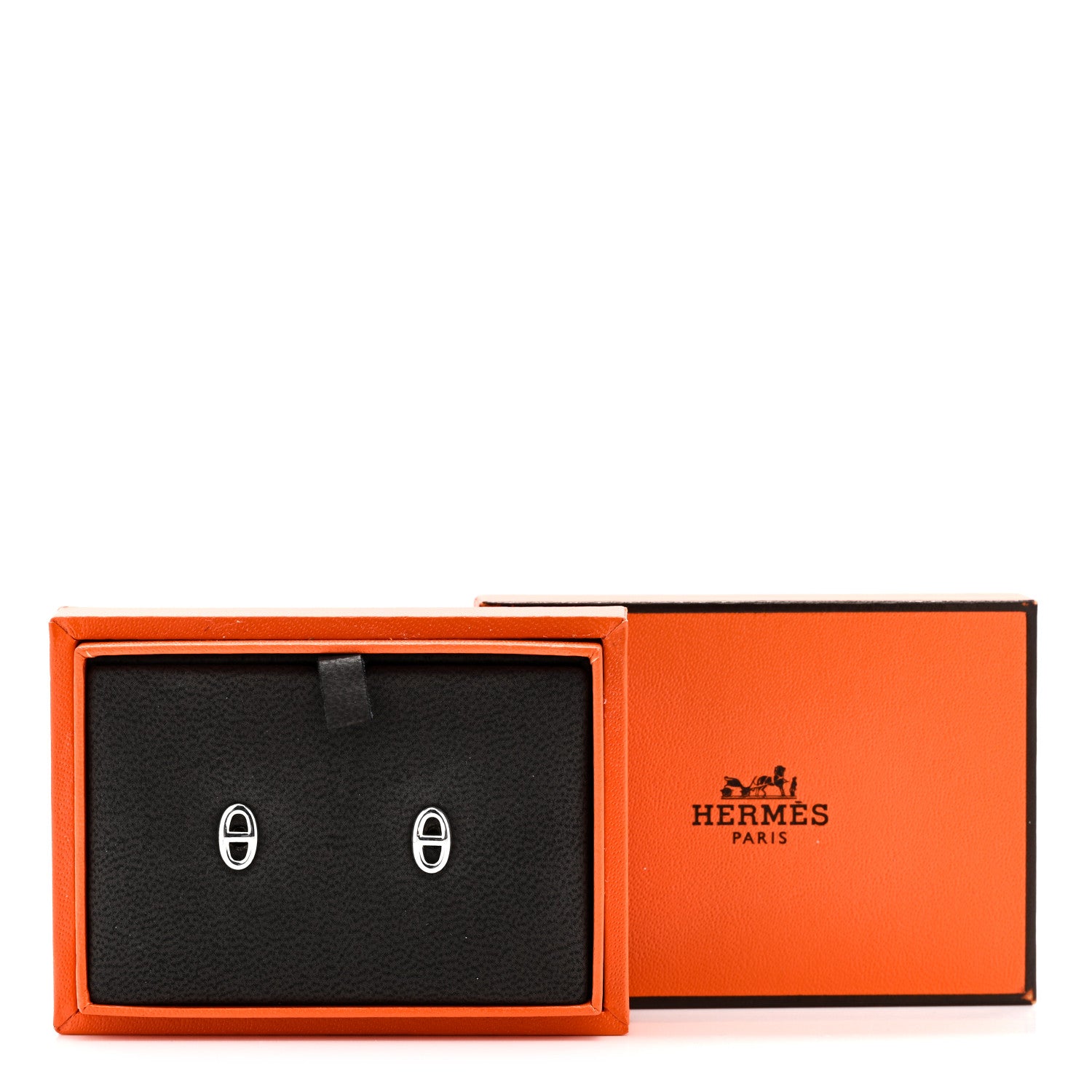 Hermes Sterling Silver TPM Farandole Earrings 5 of 5