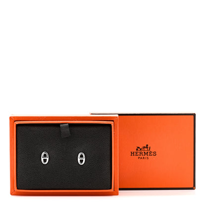 Hermes Sterling Silver TPM Farandole Earrings 5 of 5