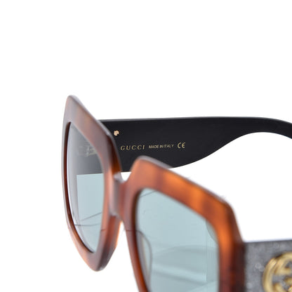 Gucci Square Frame GG0102S Sunglasses Glitter Silver Multi 6 of 8