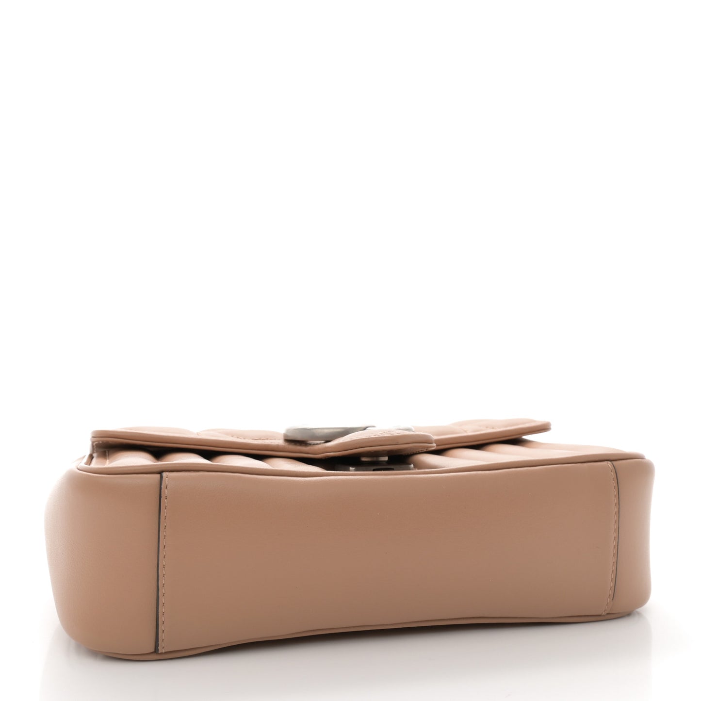 Calfskin Matelasse Aria Mini GG Marmont Shoulder Bag Camelia