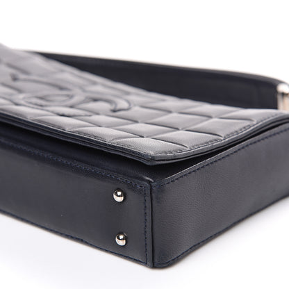 Chanel Lambskin Quilted CC Chocolate Bar Flap Navy 7 of 14