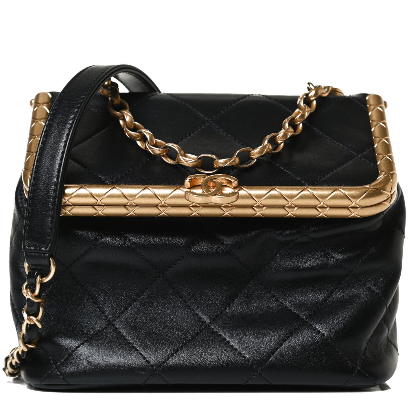 Lambskin Quilted My Crush Bag Black