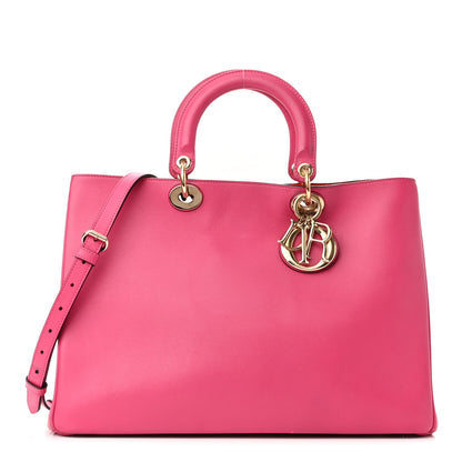 Christian Dior Smooth Calfskin Large Diorissimo Tote Fuchsia 3 of 13
