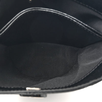 Chanel Crumpled Calfskin Quilted Chain Drawstring Bucket Bag Black 6 of 11