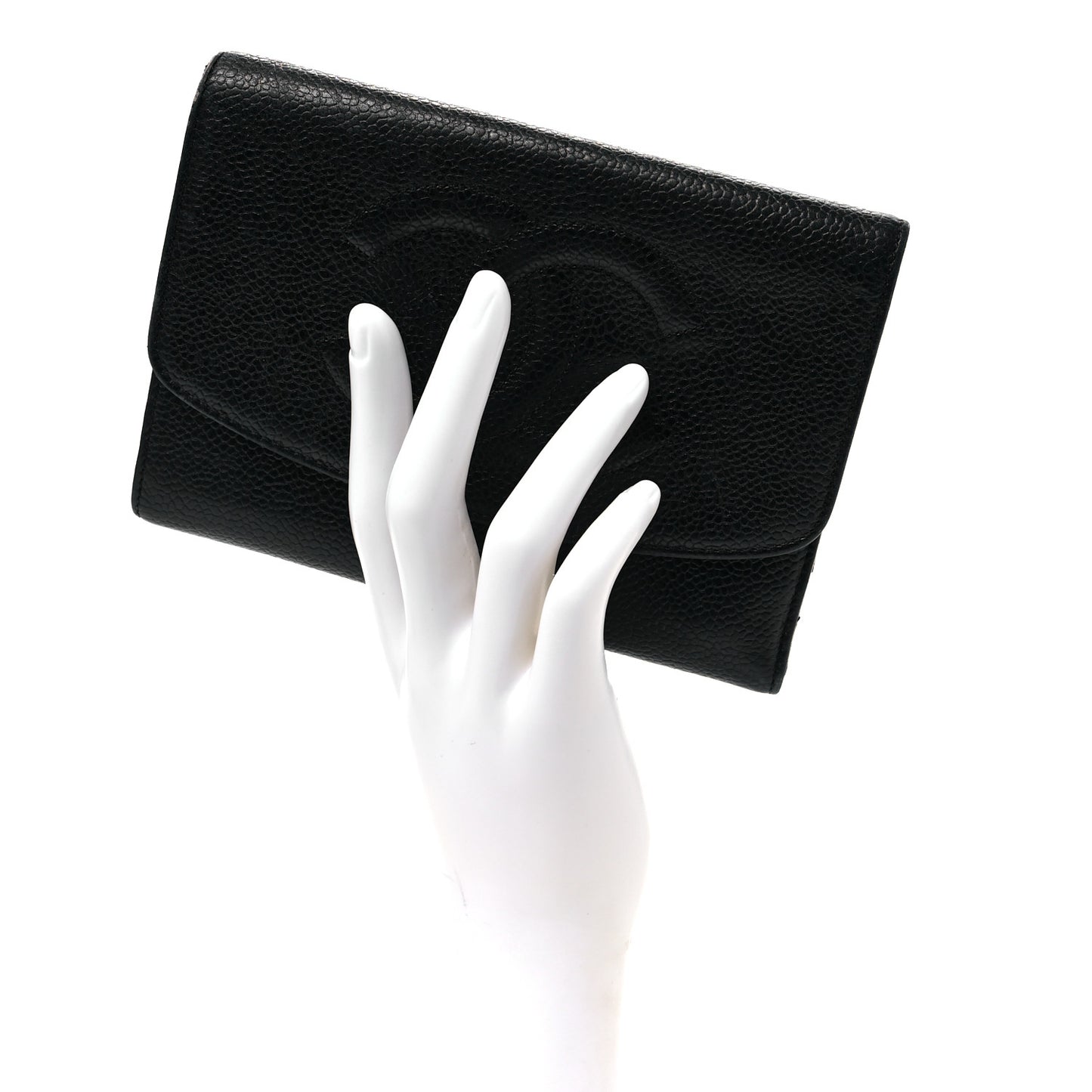 Caviar Timeless CC Flap Wallet Black