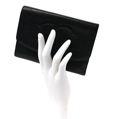 Chanel Caviar Timeless CC Flap Wallet Black 2 of 11