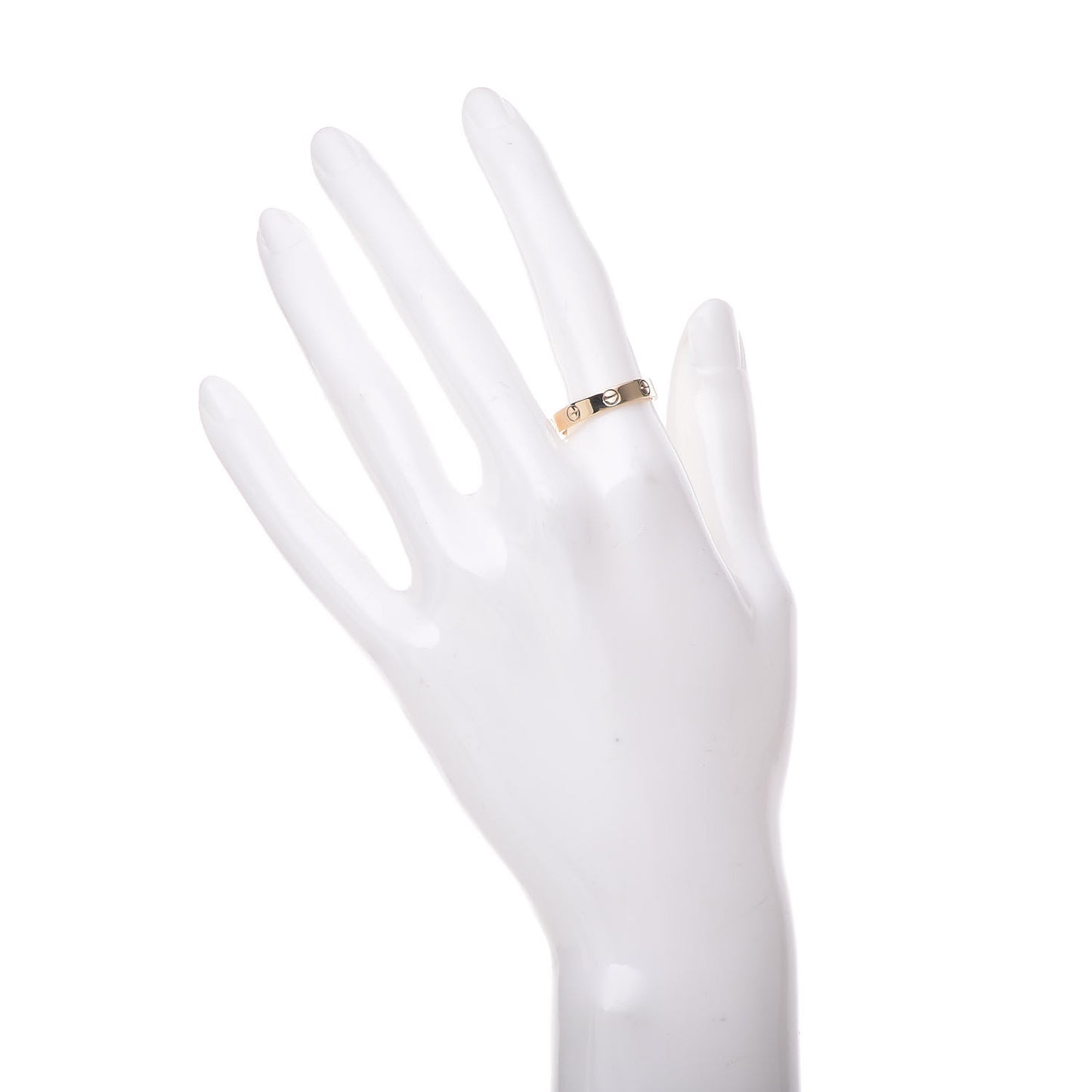 18K Yellow Gold 3.5mm LOVE Wedding Band Ring 55 7.25