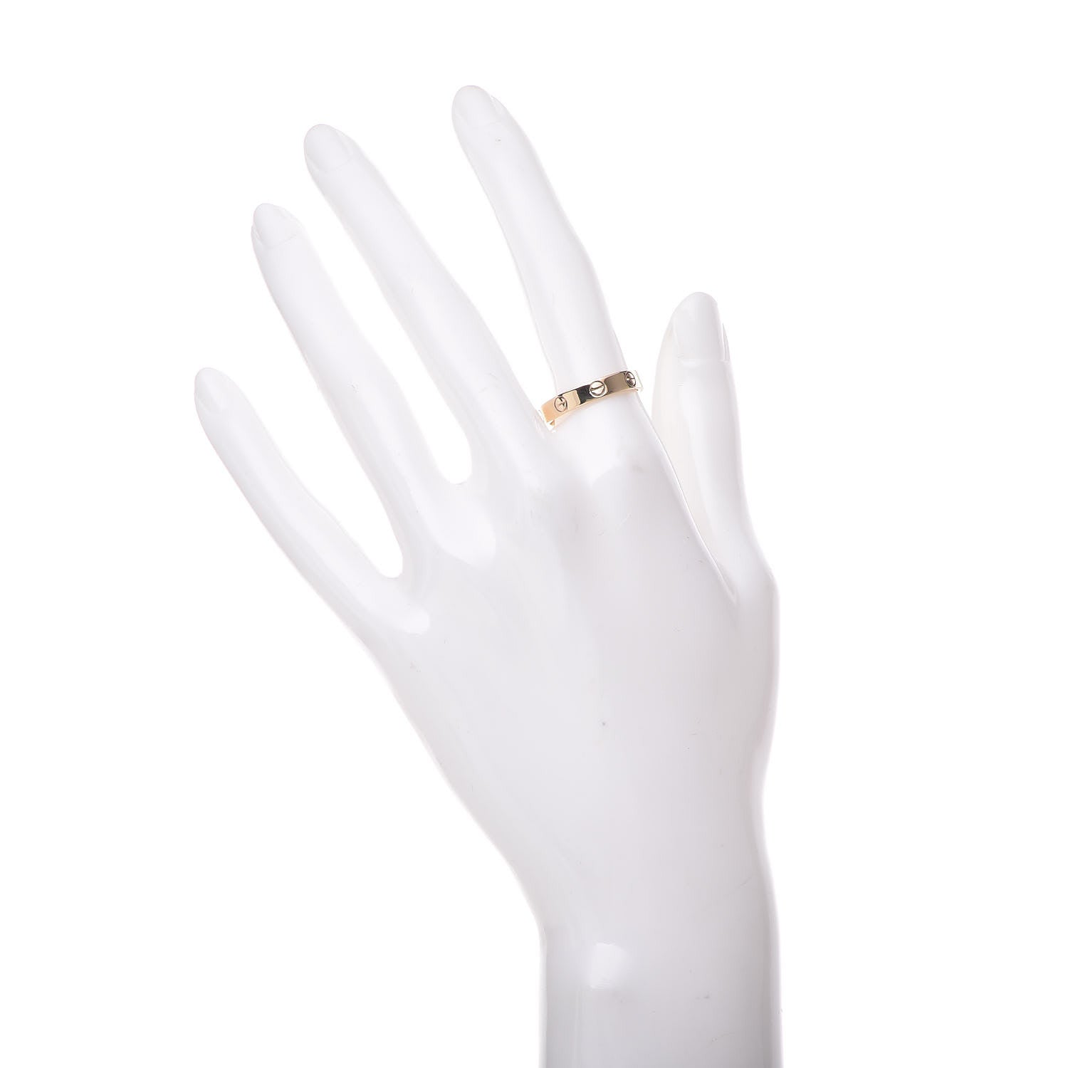 Cartier 18K Yellow Gold 3.5mm LOVE Wedding Band Ring 55 7.25 2 of 5