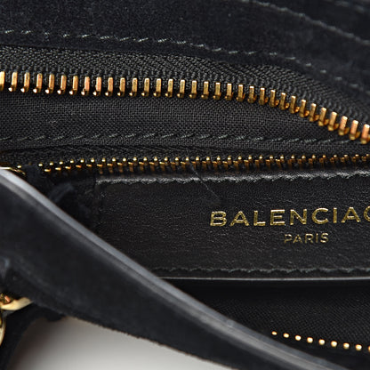 Balenciaga Baby Daim Suede Gold Metallic Edge Hardware Mini City Black 8 of 10